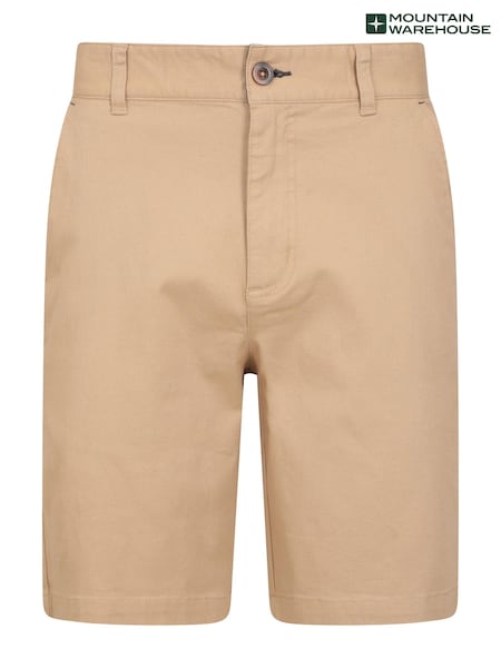 Mountain Warehouse Cream Mens Woods Chino Shorts (E62939) | £25