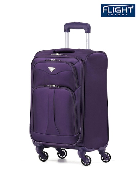 Flight Knight Purple Soft Case Cabin Carry On Suitcase Hand Luggage (E62979) | £55