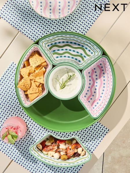 Multi Mediterranean Picnic Serveware Serving Bowl (E63146) | £38