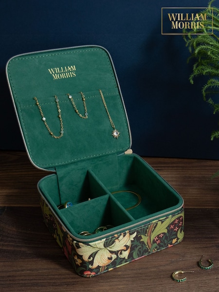 William Morris Blue Golden Lily Jewellery Case (E63617) | £30