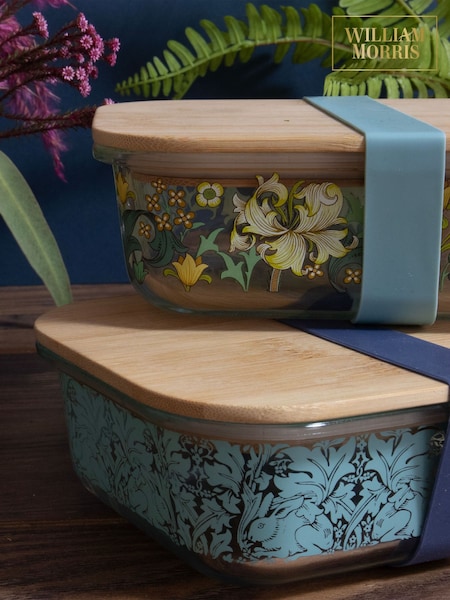 William Morris Blue Brother Rabbit Glass Lunch Box (E63623) | £26