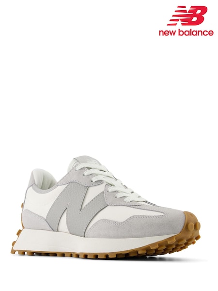 New Balance White Chrome Womens 327 Trainers (E63668) | £100