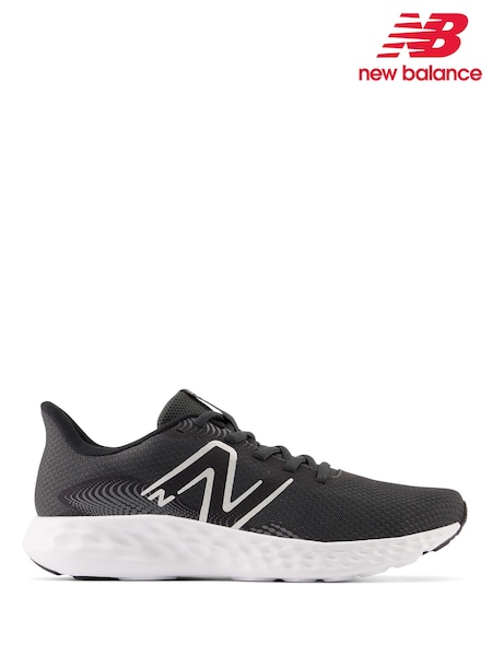 New Balance Black/White Womens 411 Trainers (E63677) | £45