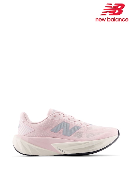 New Balance Pink Womens Fuelcell Rebel V5 Trainers (E63728) | £140