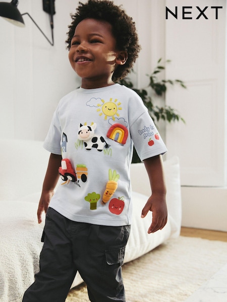 Blue Farm Short Sleeve 3D Padded Character T-Shirt (3mths-7yrs) (E63794) | £9 - £11