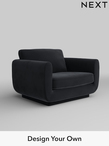 Plush Velvet Easy Clean/Charcoal Grey N. Premium Pia (E63859) | £1,125