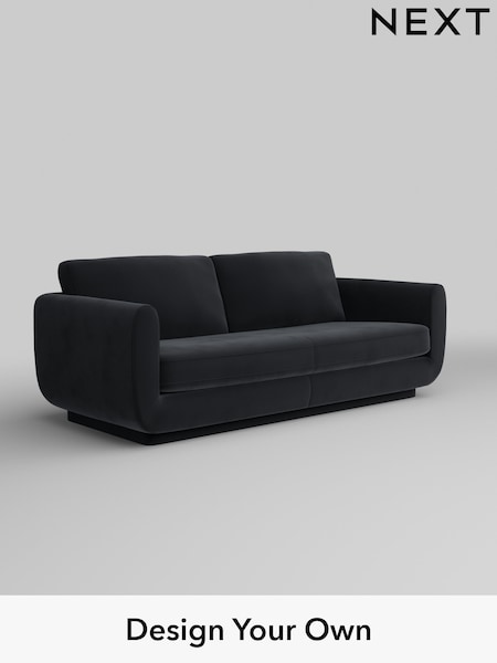 Plush Velvet Easy Clean/Charcoal Grey N. Premium Pia (E63859) | £1,525