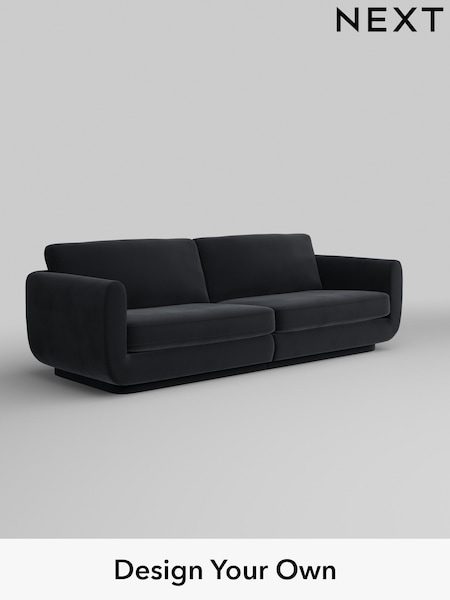 Plush Velvet Easy Clean/Charcoal Grey N. Premium Pia (E63859) | £1,625