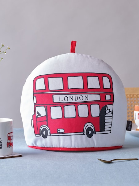 Victoria Eggs Red and Charcoal London Bus Tea Cosy (E64614) | £22