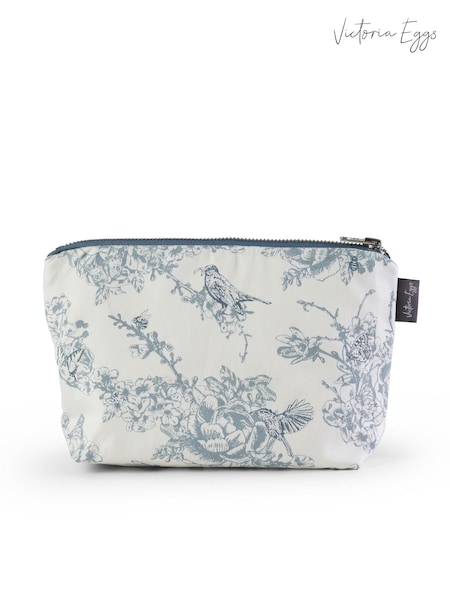 Victoria Eggs Blue Wildlife in Spring Canvas Bag & Cosmetic 100% Cotton Bag (E64641) | £39