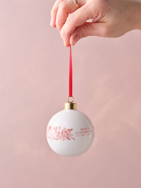 Victoria Eggs Pink The Queen's Commemorative Bauble (E64647) | £26