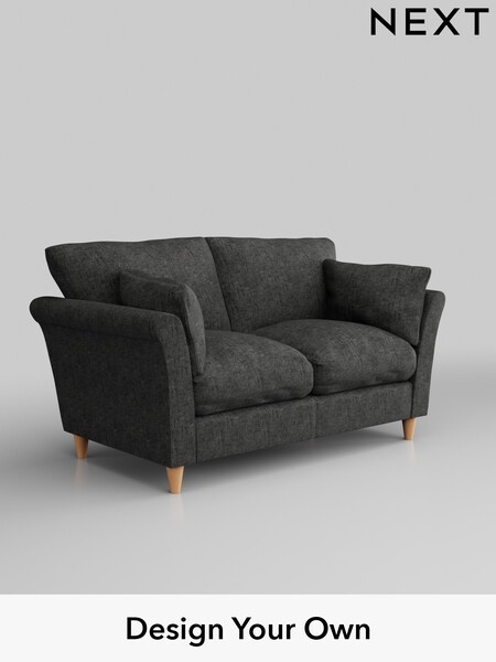 Boucle Weave Easy Clean/Charcoal Grey Hartley Relaxed Sit (E64714) | £975