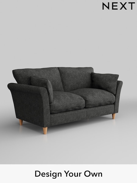 Boucle Weave Easy Clean/Charcoal Grey Hartley Relaxed Sit (E64714) | £1,075