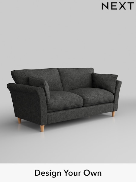 Boucle Weave Easy Clean/Charcoal Grey Hartley Relaxed Sit (E64714) | £1,175