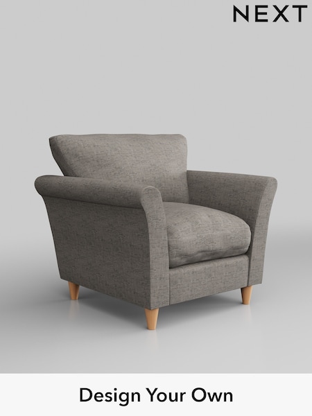Boucle Weave Easy Clean/Light Dove Grey Hartley Relaxed Sit (E64718) | £725