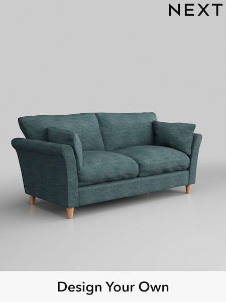 Boucle Weave Easy Clean/Dark Teal Green Hartley Relaxed Sit (E64719) | £1,175