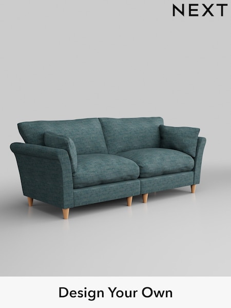 Boucle Weave Easy Clean/Dark Teal Green Hartley Relaxed Sit (E64719) | £1,275