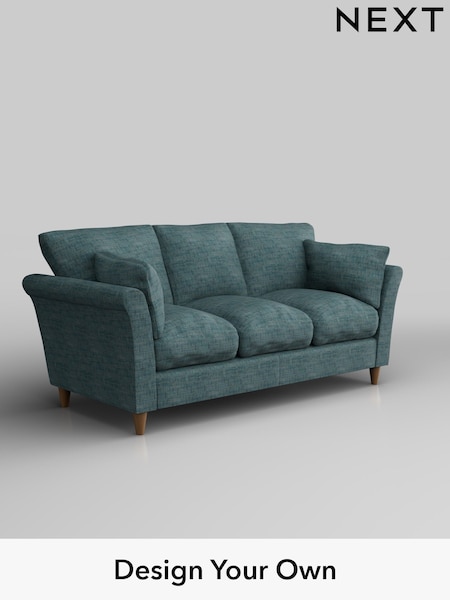 Boucle Weave Easy Clean/Dark Teal Green Hartley Relaxed Sit (E64719) | £1,175