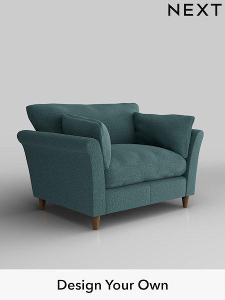 Chunky Chenille/Mid Teal Green Hartley Relaxed Sit (E64734) | £1,025