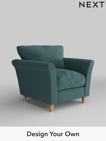 Chunky Chenille/Mid Teal Green Hartley Relaxed Sit (E64734) | £825