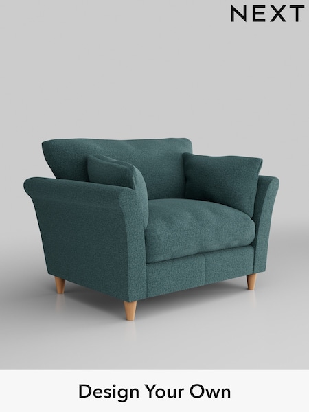Chunky Chenille/Mid Teal Green Hartley Relaxed Sit (E64734) | £925