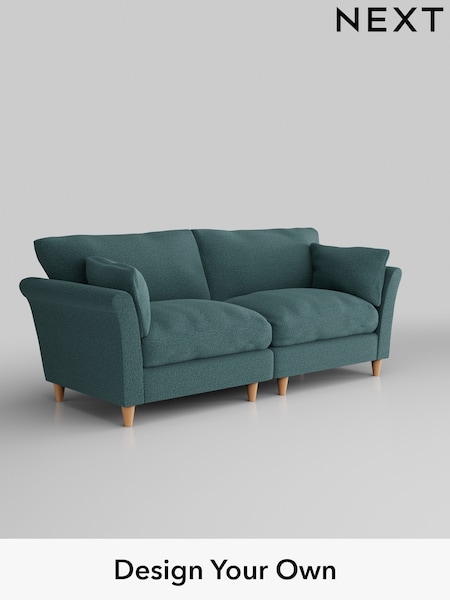 Chunky Chenille/Mid Teal Green Hartley Relaxed Sit (E64734) | £1,375