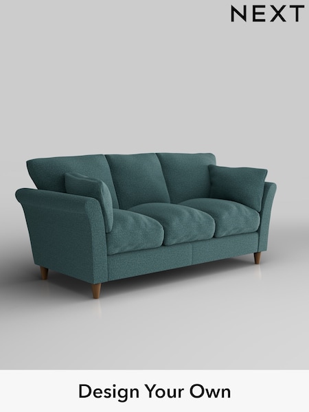 Chunky Chenille/Mid Teal Green Hartley Relaxed Sit (E64734) | £1,275