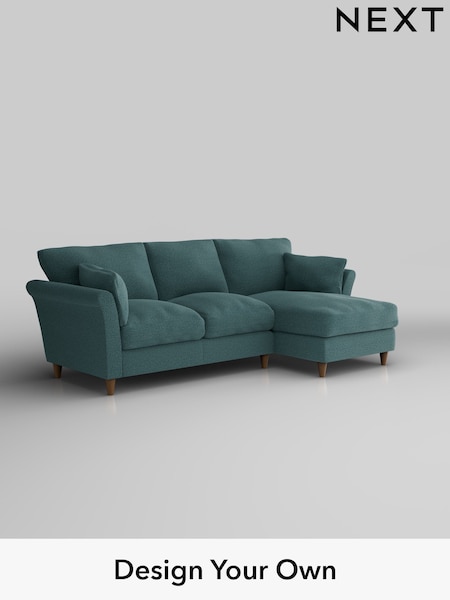 Chunky Chenille/Mid Teal Green Hartley Relaxed Sit (E64734) | £1,899