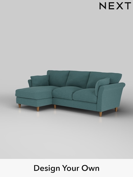 Chunky Chenille/Mid Teal Green Hartley Relaxed Sit (E64734) | £1,899