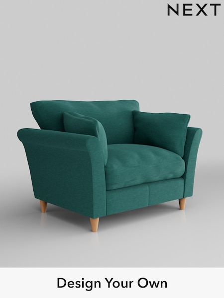 Fine Chenille Easy Clean/Dark Juniper Green Hartley Relaxed Sit (E64753) | £925
