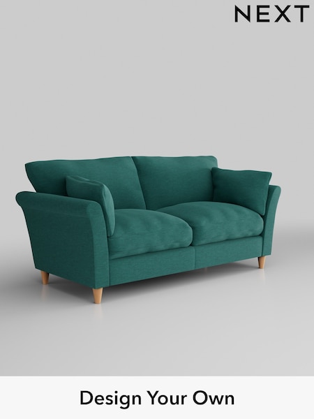 Fine Chenille Easy Clean/Dark Juniper Green Hartley Relaxed Sit (E64753) | £1,275