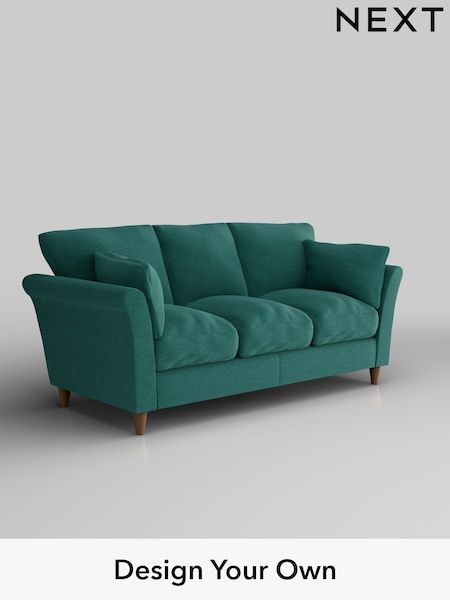 Fine Chenille Easy Clean/Dark Juniper Green Hartley Relaxed Sit (E64753) | £1,275