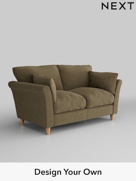 Fine Chenille Easy Clean/Dark Moss Green Hartley Relaxed Sit (E64857) | £1,075