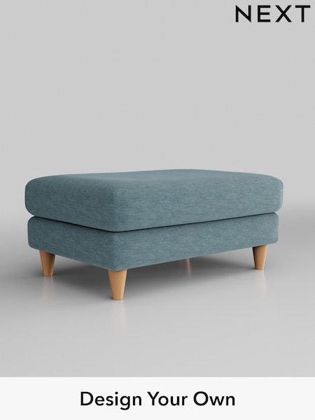Fine Chenille Easy Clean/Mid Blue Hartley Relaxed Sit (E64863) | £425