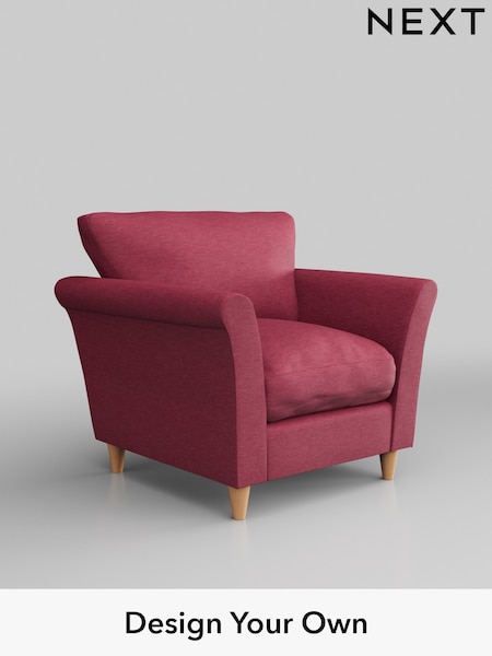Fine Chenille Easy Clean/Mid Raspberry Pink Hartley Relaxed Sit (E64864) | £825