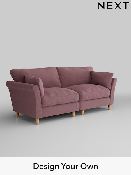 Fine Chenille Easy Clean/Mid Mulberry Purple Hartley Relaxed Sit (E64867) | £1,375