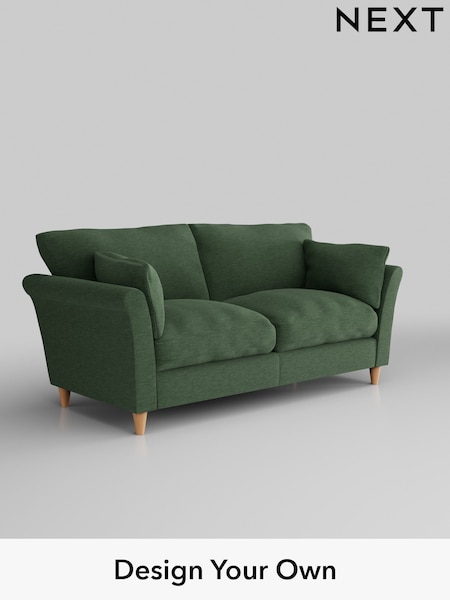 Fine Chenille Easy Clean/Mid Khaki Green Hartley Relaxed Sit (E64869) | £1,275