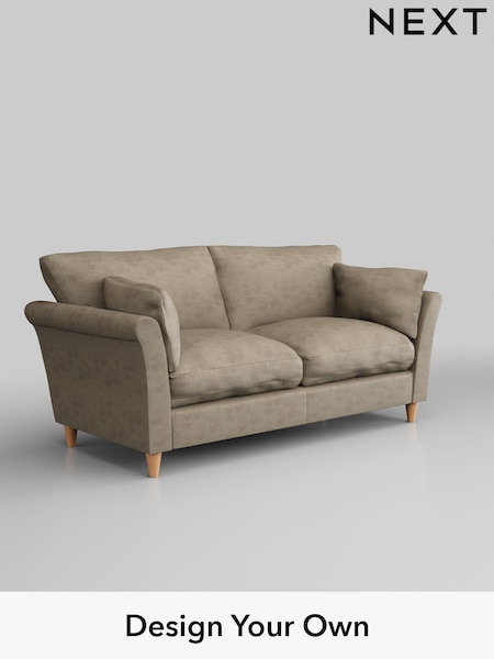 Monza Faux Leather Easy Clean/Mink Brown Hartley Relaxed Sit (E64882) | £1,275
