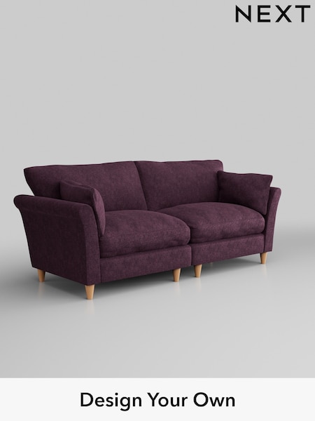 Plush Chenille/Dark Plum Purple Hartley Relaxed Sit (E64897) | £1,375
