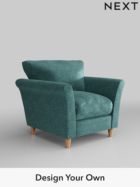 Plush Chenille/Dark Teal Green Hartley Relaxed Sit (E64899) | £825