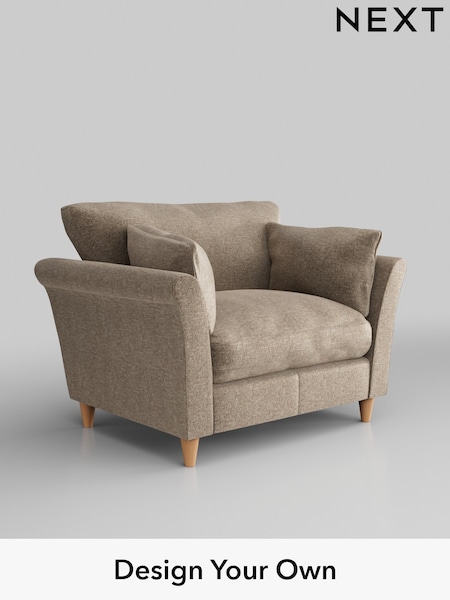 Plush Chenille/Mid Natural Hartley Relaxed Sit (E64909) | £925