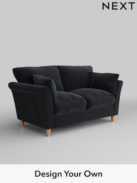 Plush Velvet Easy Clean/Charcoal Grey Hartley Relaxed Sit (E64928) | £1,075