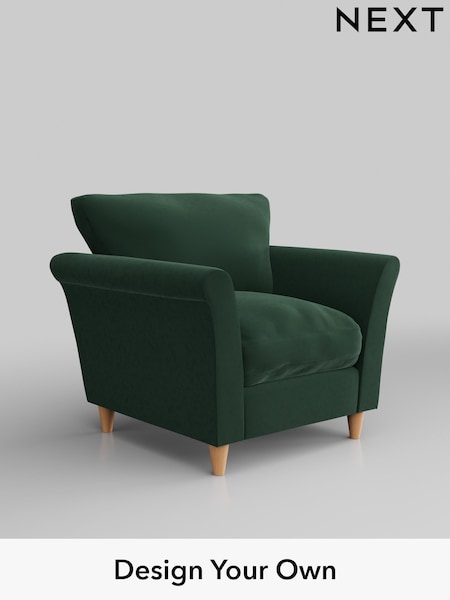 Plush Velvet Easy Clean/Bottle Green Hartley Relaxed Sit (E64929) | £825
