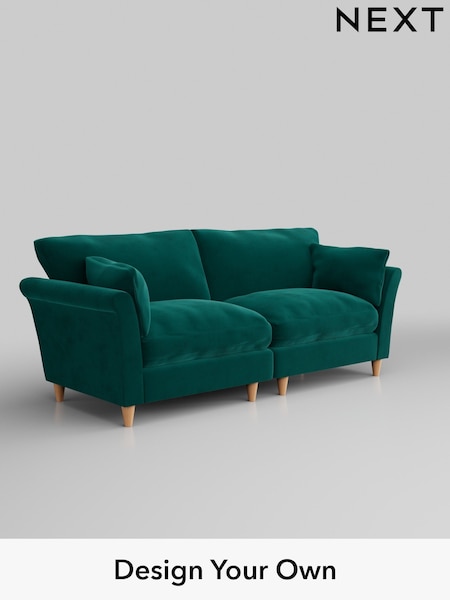 Plush Velvet Easy Clean/Juniper Green Hartley Relaxed Sit (E64937) | £1,375