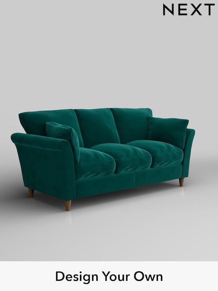 Plush Velvet Easy Clean/Juniper Green Hartley Relaxed Sit (E64937) | £1,275