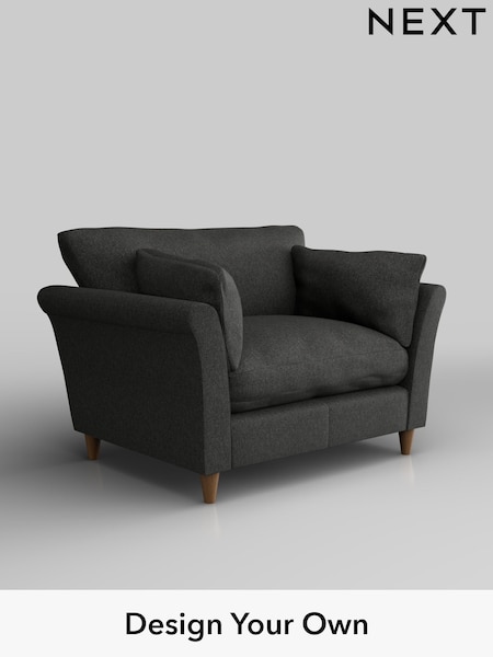 Tweedy Blend Easy Clean/Charcoal Grey Hartley Relaxed Sit (E64949) | £925