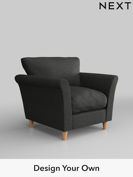 Tweedy Blend Easy Clean/Charcoal Grey Hartley Relaxed Sit (E64949) | £725