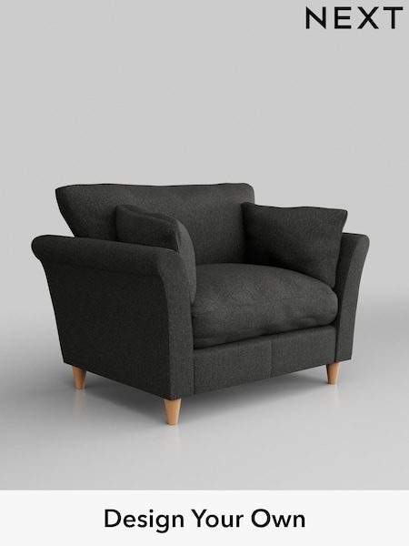 Tweedy Blend Easy Clean/Charcoal Grey Hartley Relaxed Sit (E64949) | £825