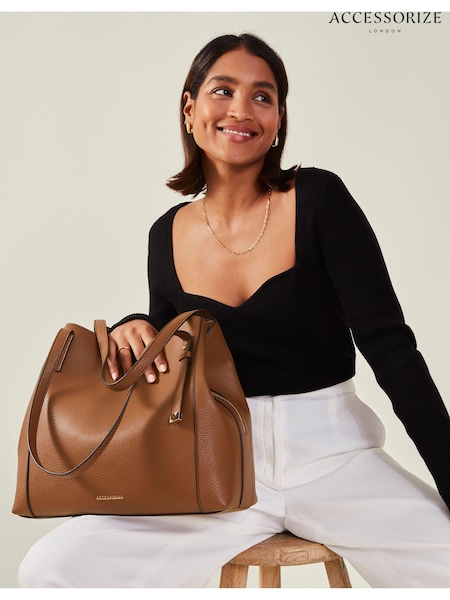 Accessorize Brown Bucket Shoulder Bag (E65238) | £40