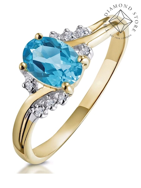 The Diamond Store Gold Tone 0.94CT And Diamond 9K Yellow Ring (E65340) | £219